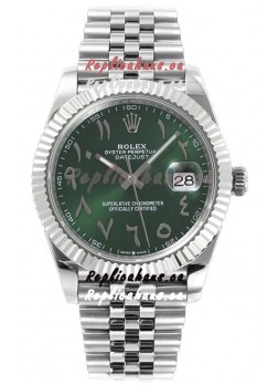 Rolex Datejust M126300 41MM ETA3235 Green Arabic Dial - 904L Steel Casing 