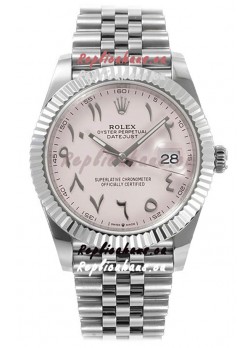 Rolex Datejust M126300 41MM ETA3235 Pink Arabic Dial - 904L Steel Casing 