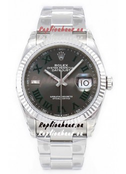 Rolex Datejust 126330 Wimbledon 41MM ETA3235 Grey Dial 72 Hours Power 1:1 Mirror Replica