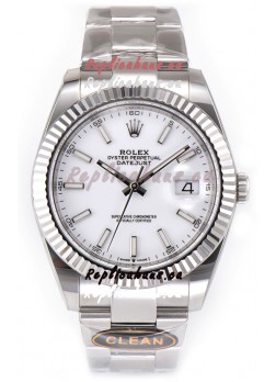 Rolex Datejust 126334 41MM ETA3235 72 Hours Power White Dial Oyster 1:1 Mirror Replica