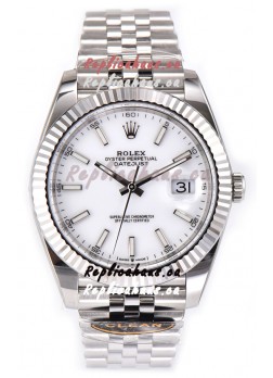 Rolex Datejust 126334 41MM ETA3235 72 Hours Power White Dial Jubilee 1:1 Mirror Replica