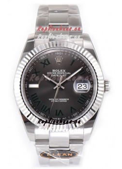 Rolex Datejust 126334 Wimbledon 41MM ETA3235 Slate Dial 72 Hours Power 1:1 Mirror Replica