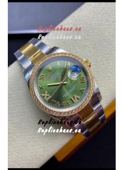Rolex Datejust 126283RBR-0012 36MM Swiss 1:1 Mirror Replica  in 904L Green Dial