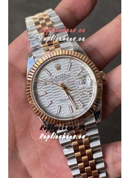 Rolex Datejust Cal.3235 Movement 1:1 Mirror Replica 904L Steel 41MM - Silver Fluted Motif Dial