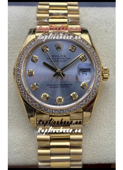 Rolex Datejust 31MM Swiss Watch in 904L Steel Yellow Gold Watch 1:1 Mirror Replica