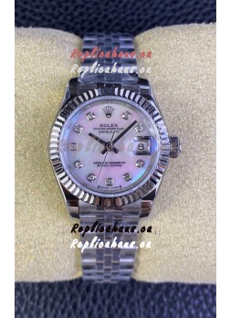 Rolex Datejust 28MM Swiss Watch in 904L Pearl Dial - 1:1 Mirror Replica 