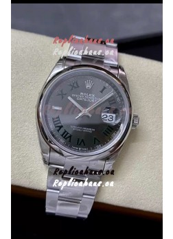 Rolex Datejust "Wimbledon" Cal.3235 Movement Swiss Watch - Ultimate 904L Steel 36MM