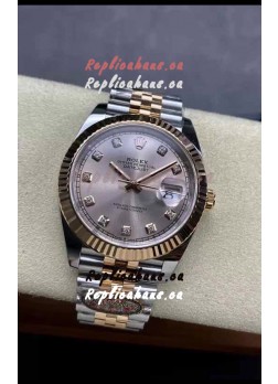 Rolex Datejust Cal.3235 Movement 1:1 Mirror Replica 904L Steel 41MM - Two Tone Rose Gold 