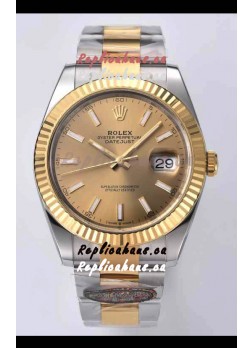 Rolex Datejust 126333 41MM Cal.3235 Swiss 1:1 Mirror Replica Watch in 904L Gold Dial