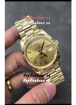 Rolex Day Date Presidential 18K Rose Gold Watch 40MM - Gold Dial 1:1 Mirror Quality