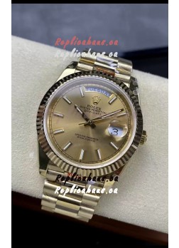 Rolex Day Date Presidential 18K Rose Gold Watch 40MM - Gold Dial 1:1 Mirror Quality