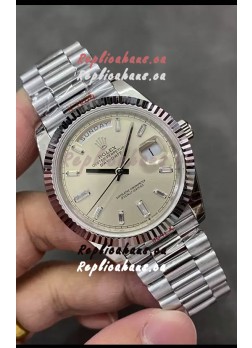 Rolex Day Date Presidential 904L Steel 40MM - Matte Dial 1:1 Mirror Quality Watch