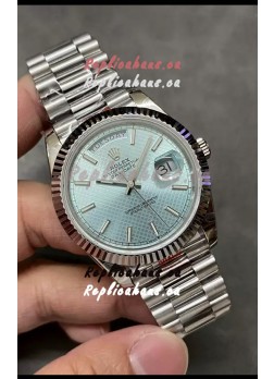 Rolex Day Date Presidential 904L Steel 40MM - Blue Patterned Dial 1:1 Mirror Quality Watch