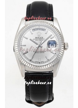 Rolex Day Date 904L Steel Casing Watch in Steel Dial 36MM - 1:1 Mirror Quality