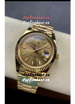 Rolex Day Date Presidential 18K Yellow Gold Watch 40MM - Gold Dial 1:1 Mirror Quality