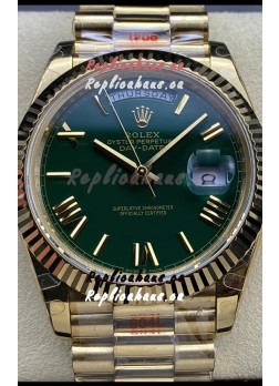 Rolex Day Date Presidential 18K Rose Gold Watch 40MM - Olive Green Dial 1:1 Mirror Quality