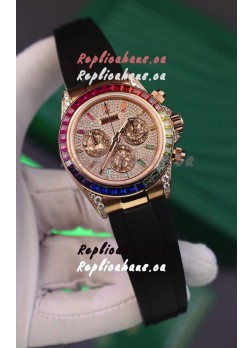 Rolex Daytona Super Clone 116595RBOW Rose Gold 1:1 Mirror Cal.4131 Movement Repllica Watch 
