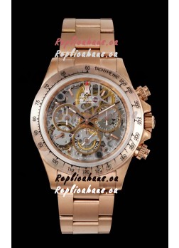Rolex Daytona Super Clone "Artisans De Genève - Glacier" Edition Rose Gold Watch 