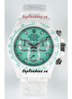 Rolex Daytona AET Remould Light Green Dial Full Ceramic Strap Watch in Cal.4130 Movement