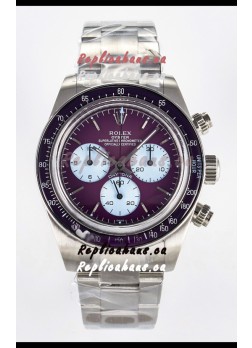 Rolex Daytona Super Clone Artisans De Geneve Edition Maroon Dial Swiss Replica Watch