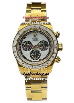 Rolex Daytona 116508 Neon Artisans De Geneve Yellow Gold Watch Swiss Replica 