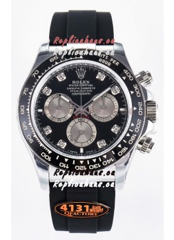 Rolex Cosmograph Daytona 126519LN Black Diamonds Markers Dial Cal.4131 Movement 