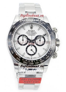 Rolex Cosmograph Daytona Panda 126500 White Dial Cal.4131 Movement - 904L Steel Watch