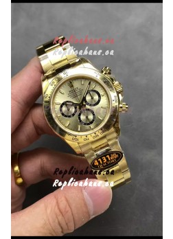 Rolex Cosmograph Daytona M126518 Yellow Gold Casing and Gold Dial Original Cal.4131 Movement