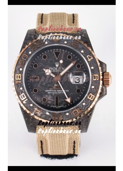 Rolex GMT Masters II Super Clone DiW Edition Swiss Replica Lightweight Carbon Casing Watch 