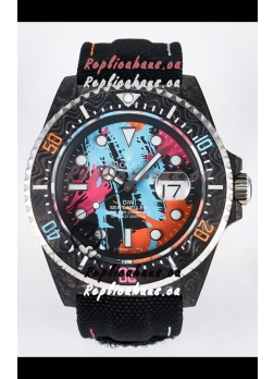 Rolex GMT Masters II Super Clone DiW Edition Swiss Replica Lightweight Carbon Casing Watch 