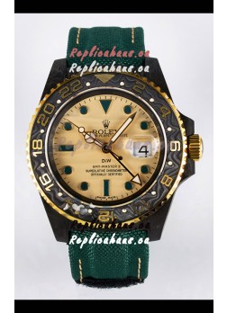 Rolex GMT Masters II Super Clone DiW Edition Swiss Replica Lightweight Carbon Casing Watch 