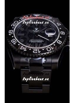 Rolex GMT Swiss "Titan Revenge" All Black Swiss Replica Watch Swiss ETA 3186 Movement 