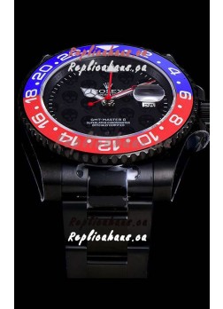 Rolex GMT Swiss "Titan Revenge" Orange and Blue Swiss Replica Watch Swiss ETA 3186 Movement 