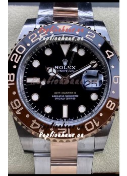 Rolex GMT Masters II M126711CHNR-0002 Everose Two Tone Gold Swiss Replica 1:1 Mirror Watch