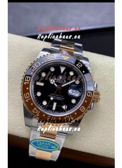 Rolex GMT Masters II M126711CHNR-0002 Everose Two Tone Gold Swiss Replica 1:1 Mirror Watch
