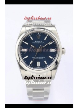 Rolex Oyster Perpetual REF#126000 36MM Swiss Movement Swiss Replica Blue Dial 904L Steel 1:1 Mirror Replica Watch
