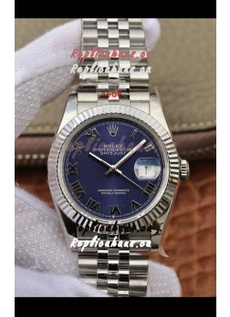 Rolex Datejust 31MM ETA-2671 Movement Swiss Replica in 904L Steel in Blue Roman Dial