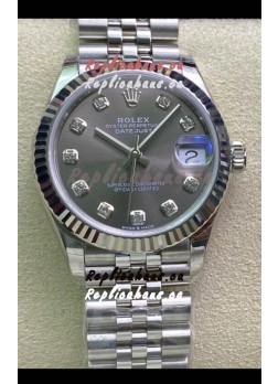 Rolex Datejust 31MM ETA-2671 Movement Swiss Replica in 904L Steel in Grey Dial