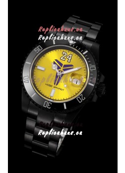 Rolex Submariner Swiss Kobe Bryant Edition Swiss Replica Watch in PVD Coated Case