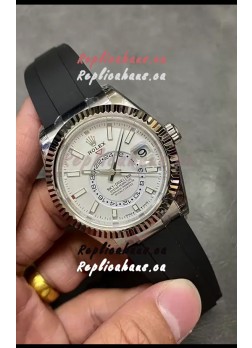 Rolex Sky-Dweller REF# M336235 White Dial Watch in 904L Steel Case 1:1 Mirror Replica