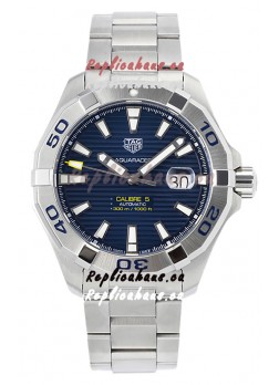 Tag Heuer Aquaracer Calibre 5 1:1 Mirror Replica Watch Blue Dial 904L Steel 44MM