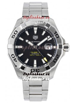 Tag Heuer Aquaracer Calibre 5 1:1 Mirror Replica Watch Black Dial 904L Steel 44MM