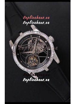 Roger Dubuis Excalibur Spider Flying Tourbillon Skeleton Titanium Casing 1:1 Mirror Swiss Watch