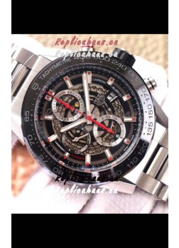 Tag Heuer Carrera Heuer 01 Swiss Replica Watch in Steel Casing/Strap