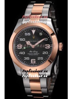 Rolex Air King 116900 904L Steel Rose Gold Told Tone - Ultimate Edition 2022 Swiss Replica Watch