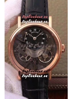 Breguet Tradition 7057BR/R9/9W6 Pink Gold Dual Tourbillon Swiss Replica Watch