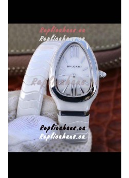 Bvlgari Serpenti Edition White Ceramic Replica Watch in 1:1 Mirror Quality 