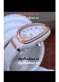Bvlgari Serpenti Edition White Ceramic Replica Watch in 1:1 Mirror Quality 