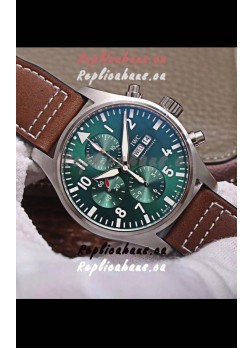 IWC Pilot Chronograph Edition Green Dial 1:1 Mirror Replica Watch