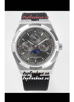 Vacheron Constantin Overseas Perpetual Calendar Ultra-Thin Grey Dial Steel Casing Replica